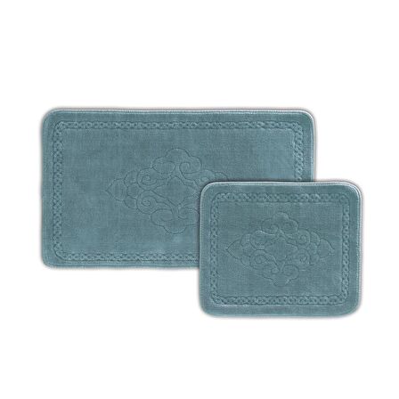 Schafer Home Eden 2 Li Banyo Paspası -Mavi