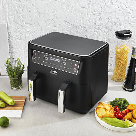 Schafer Termochef Dual 8 lt Yağsız Airfryer Siyah