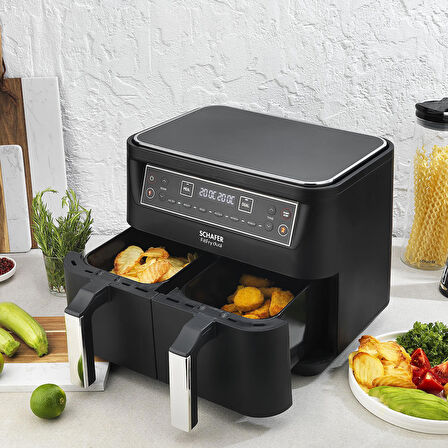 Schafer Termochef Dual 8 lt Yağsız Airfryer Siyah