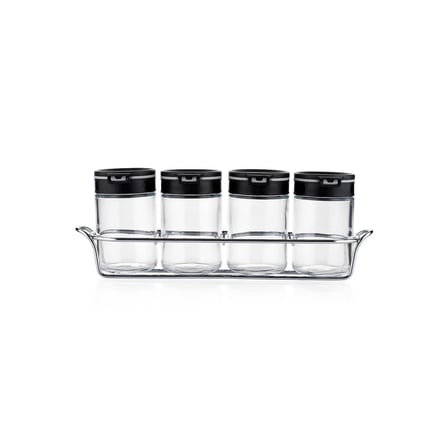 Schafer Clark Standlı Baharat Takımı 200 Ml 5 Parça-Siyah