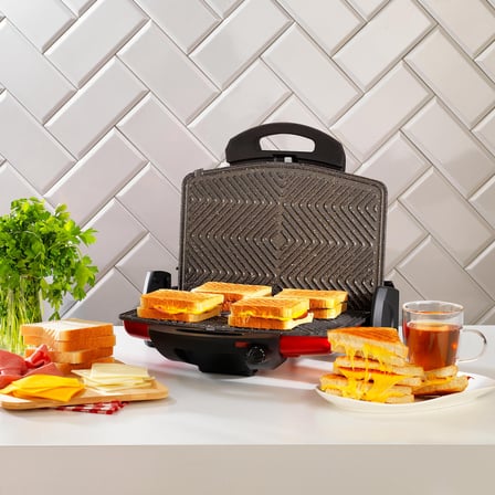 Schafer Grill Chef Tost Makinesi-Lal Kırmızı