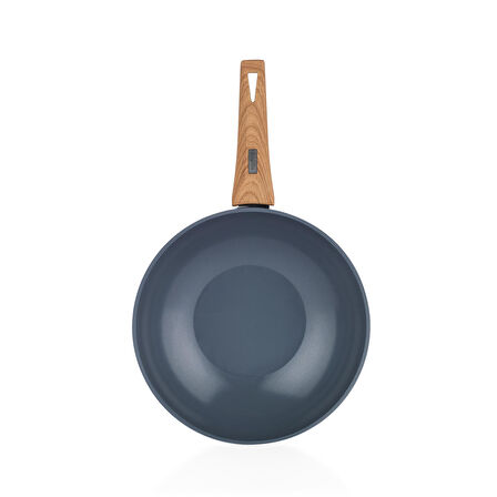 Schafer Fiesta 28 Cm Seramik Wok Tava 1 Parça-Siyah