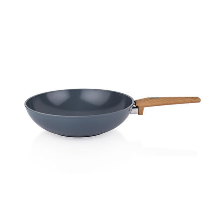 Schafer Fiesta 28 Cm Seramik Wok Tava 1 Parça-Siyah