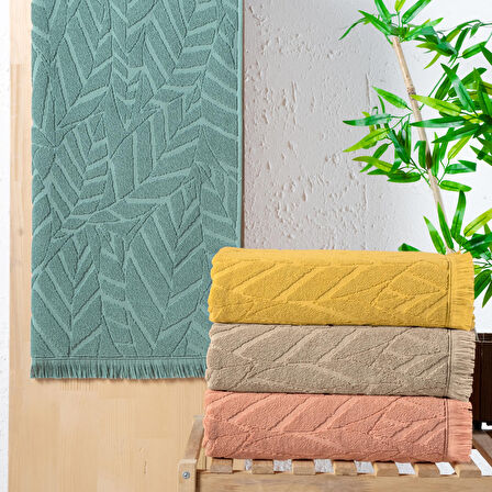 Schafer Modern Jakarlı Havlu 50x90 Cm-Yeşil