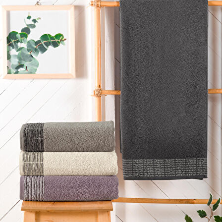 Schafer Line Armürlü Havlu 70x140 Cm-Antrasit