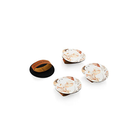 Schafer Home Leaf 4 lü Lazer Peçetelik-Bej