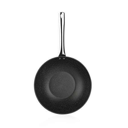 Schafer Black Stone Wok Tava 28 Cm-Siyah