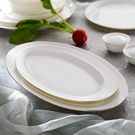 Schafer Superfine Bone Lux Yemek Takımı 56 Parça-Gold