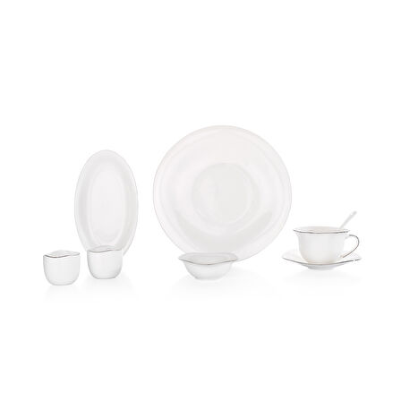 Schafer Superfine Bone Elixir Kahvaltı Takımı 32 Parça-Platin