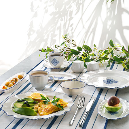 Schafer Fiora Kahvaltı Takımı 32 Parça-Lacivert