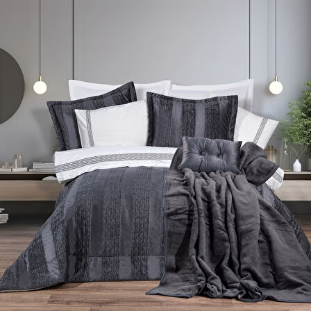 Schafer Home Diamond Çeyiz Seti 11 Parça-Antrasit