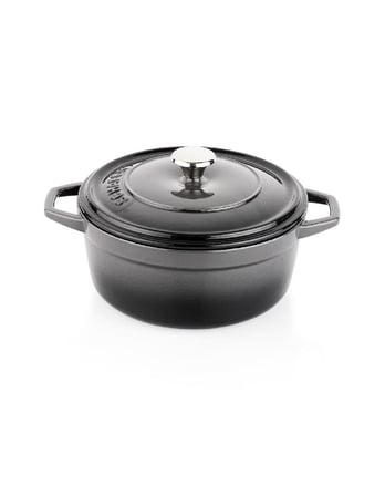 Schafer Guss Chef Döküm Derin Tencere 20Cm-2 Parça-Gri