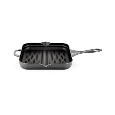 Schafer Guss Chef Döküm Kare Grill Tava 28x28 Cm 1 Parça-Gri