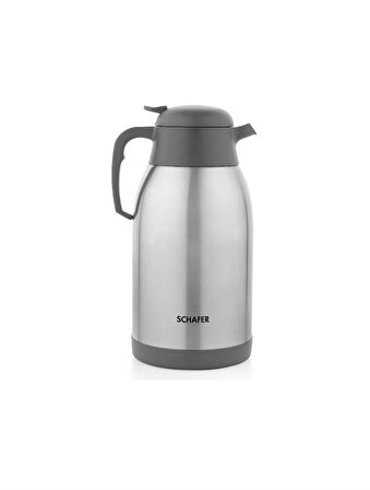 Schafer Çelik Termos 2,5 Litre Gri Renk