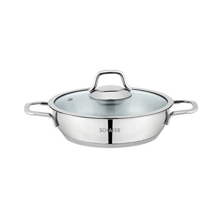 Schafer Held Çelik Sahan (Kapaklı) 20 Cm-2 Parça-Inox