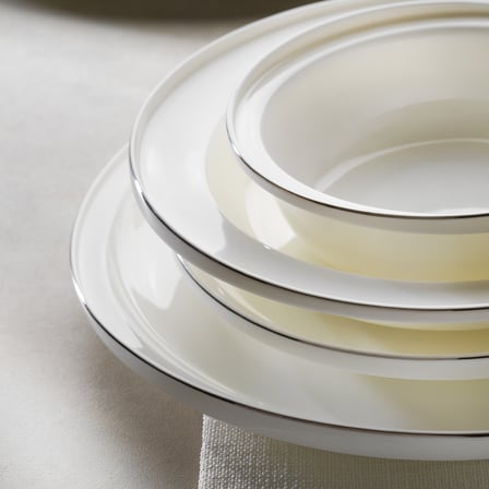 Schafer Superfine Bone Nude Yemek Takımı 56 Parça-Platin10