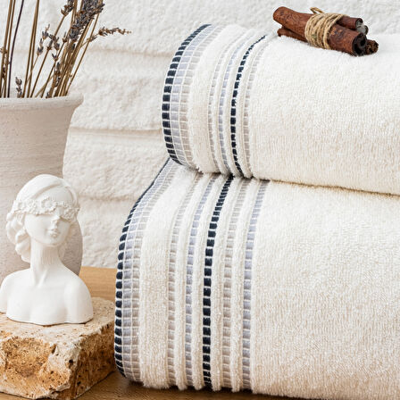 Schafer Home Rosy Armürlü Havlu 50x90 Cm 1 Parça-Krem