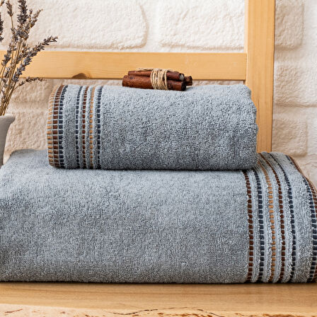 Schafer Home Rosy Armürlü Havlu 70x140 Cm 1 Parça-İndigo