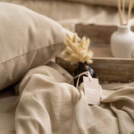 Schafer Home Etamine Pamuk ÇK Nevresim Takımı 4 Parça-Cappuccino