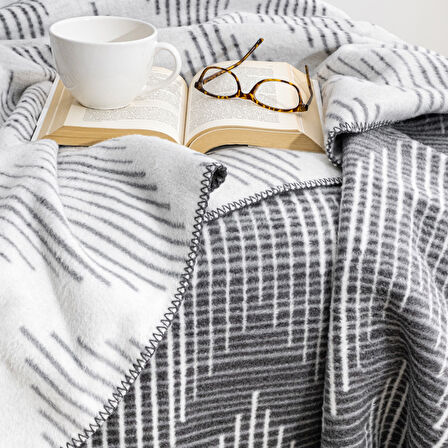 Schafer Home Bloom TK Battaniye 150x220 Cm 1 Parça-Gri