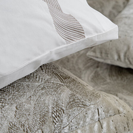 Schafer Home Leaf Çeyiz Seti 11 Parça-Krem