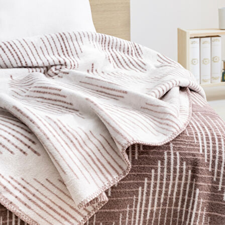 Schafer Home Bloom TK Battaniye 150x220 Cm 1 Parça-Lila