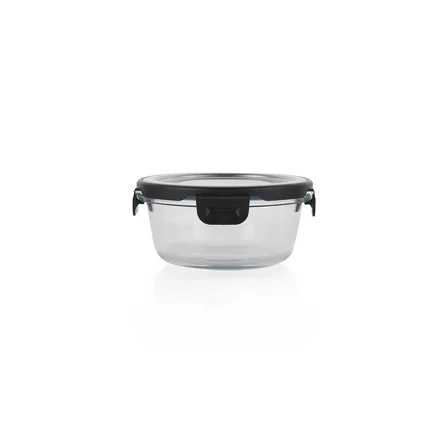 Schafer Retro Kilitli Saklama Kabı Yuvarlak 400 ML-Inox