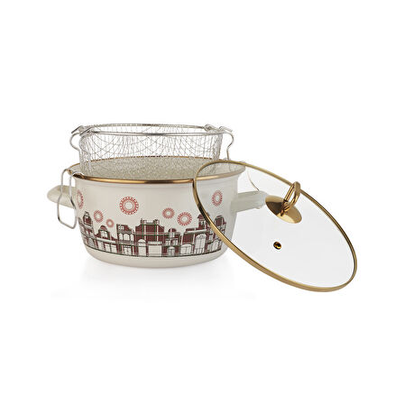 Schafer Spark Kızartma Tenceresi 22 Cm 3 Parça-Asorti