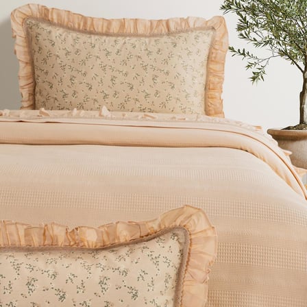 Schafer Home Chance Çift Kişilik Pike Takımı 4 Parça-Bej
