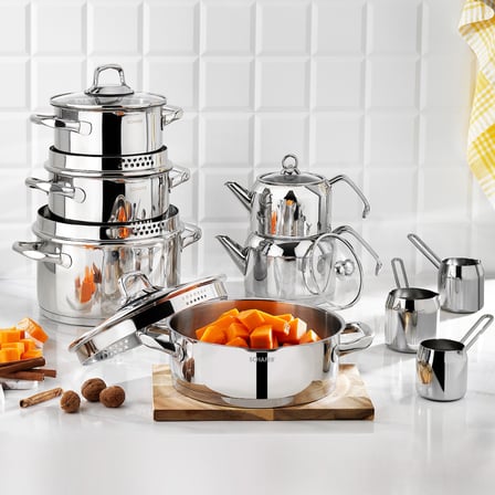 Schafer Jewel Çelik Çeyiz Seti 15 Parça-Inox