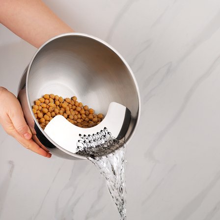Schafer Gurme Süzgeçli Karıştırma Kabı 3 Parça-Inox