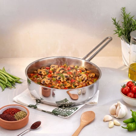 Schafer New Stahl Çelik Tava 28 Cm 1 Parça - Inox