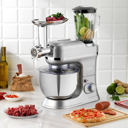 Schafer Prochef Master Multi Kıyma Aparatlı Stand Mikser 5 L-Spray Boyalı Gümüş