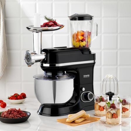 Schafer Prochef Master Multi Kıyma Aparatlı Stand Mikser 5 L-Siyah