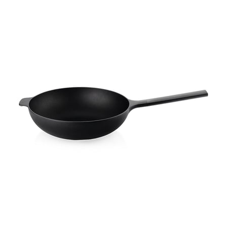 Schafer Cast Pro Döküm Wok Tava 30 CM - Siyah İndüksiyon Tabanlı