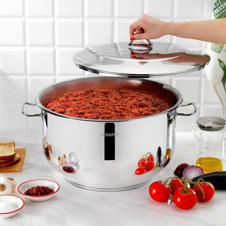 Schafer Held Gastro Çelik Derin Tencere 40 Cm 2 Parça-Inox