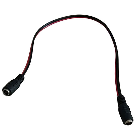 Ayt 5.5x2.1 Dişi-Dişi 40 Cm Kablo Jack Adaptör Girişi Soket Ek Uzatma Kablosu