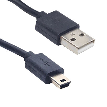 Ayt Usb A Mini Usb 5 Pin 50 Cm V3 Kablo Navigasyon Cihazı Oto Araç Kamera Şarj Kablosu