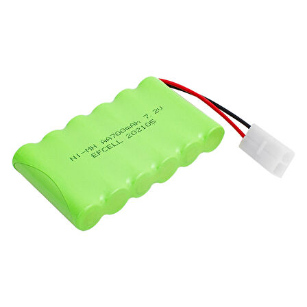 Ayt Efcell 7.2 Volt 700 Mah Şarj Edilebilir Pil 6 Lı Oyuncak Araba Pili 2 Pin Soketli 15x50x85 mm