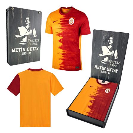 Galatasaray Orijinal Forma 20/21 Metin Oktay Tasarımlı Ahşap Kutulu
