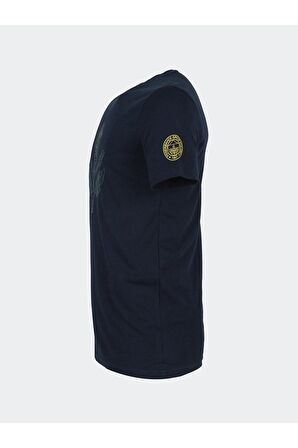 Fenerbahçe Orijinal Sıfır Yaka Lacivert T-Shirt 