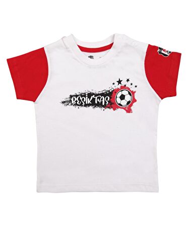 Beşiktaş Orijinal Beyaz Bebek T-Shirt Hediyelik Ahşap Kutulu