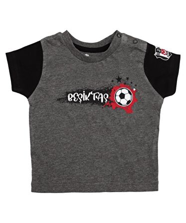 Beşiktaş Orijinal Antrasit Bebek T-Shirt Hediyelik Ahşap Kutulu