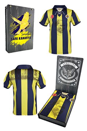 Fenerbahçe Orijinal 100. Yıl Forma Özel Tasarım Hediyelik Ahşap Kutulu