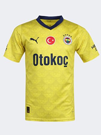 Fenerbahçe Orijinal Yeni Sezon Çocuk Forma FB Kanarya Baskılı Hediyelik Ahşap Kutulu