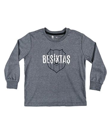 Beşiktaş Orijinal Lisanslı Logo Baskılı Çocuk Sweat Hediyelik Ahşap Kutulu