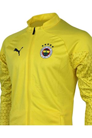 Fenerbahçe Orijinal 23/24 A Takım Tam Fermuarlı Futbolcu Sweat + Bileklik Set Özel Ahşap Kutulu