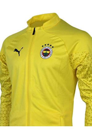 Fenerbahçe Orijinal 23/24 A Takım Tam Fermuarlı Futbolcu Sweat + Kalem Set Ahşap Kutulu
