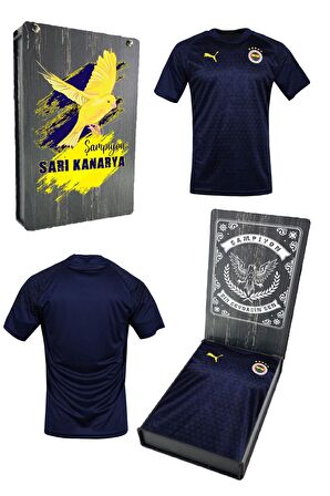 Fenerbahçe Orijinal A Takım Futbolcu Lacivert Antrenman Çocuk T-Shirt Ahşap Kutulu