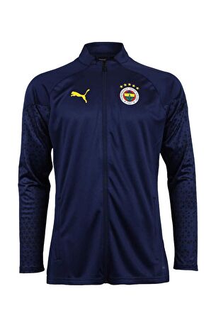 Fenerbahçe Orijinal 23/24 A Takım Hoca Tam Fermuar Lacivert Çocuk Sweat